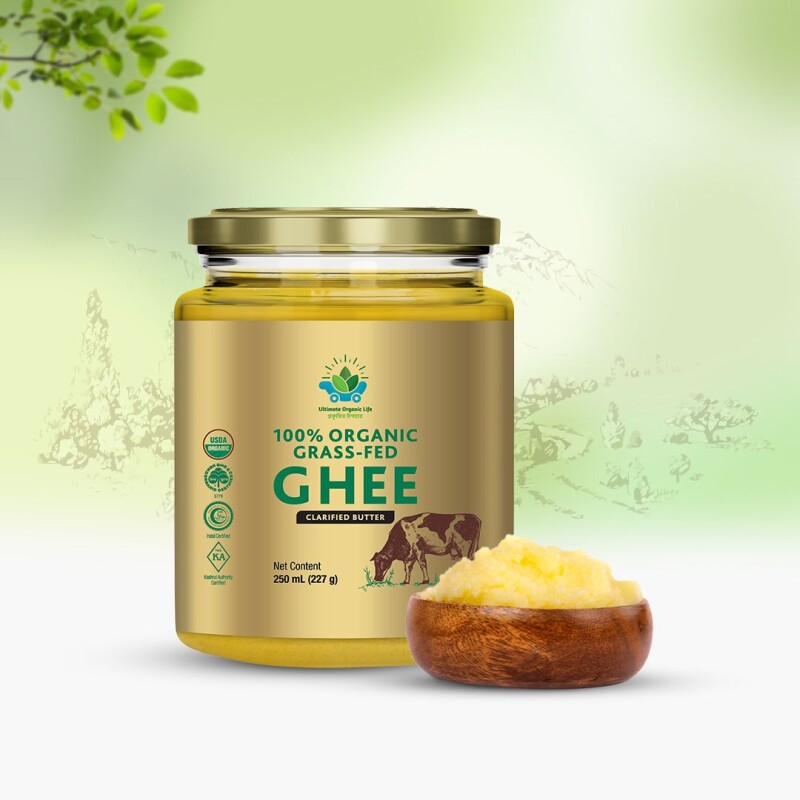 100% organic Graas-fed Ghee