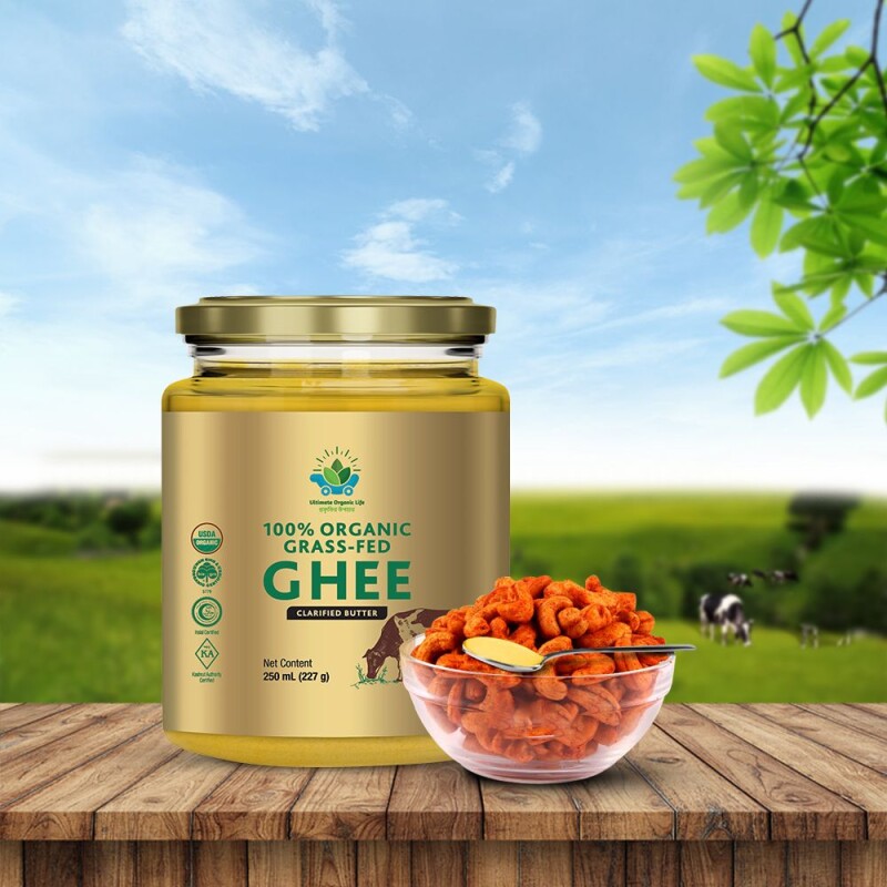 100% organic Graas-fed Ghee