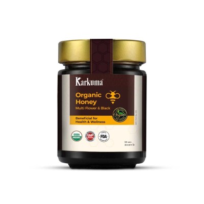 100% Org. Multi Flower & black Honey