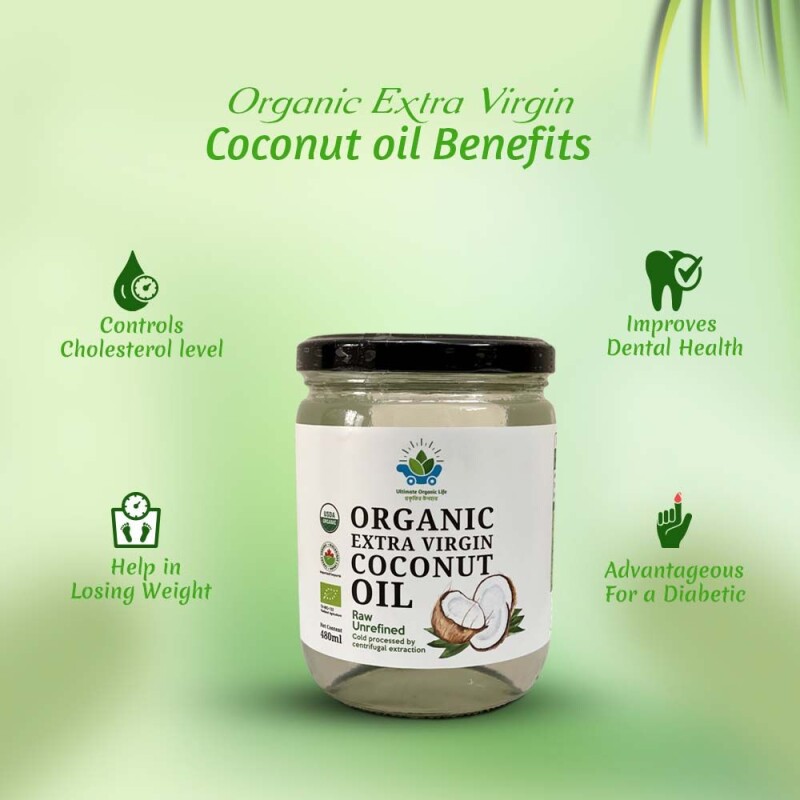 Organic Extra Virgin Coconut Oil (480 ml)