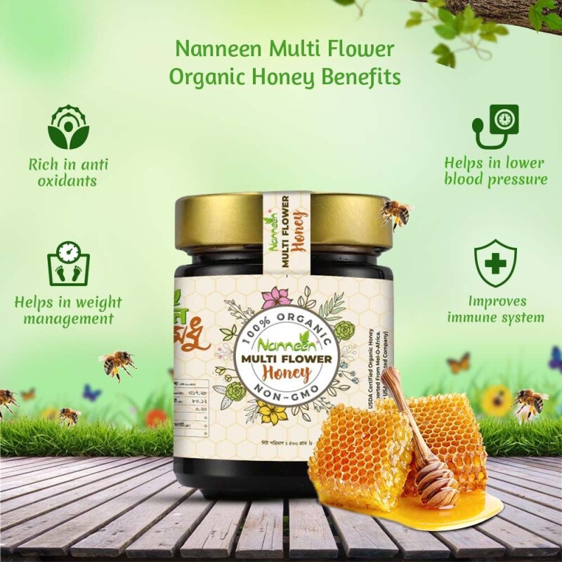 100% Org. Multi Flower Honey